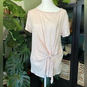 Express Slub Tee with tie at waist Size L